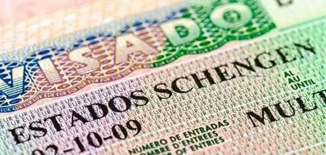 Detalle de un visado Schengen